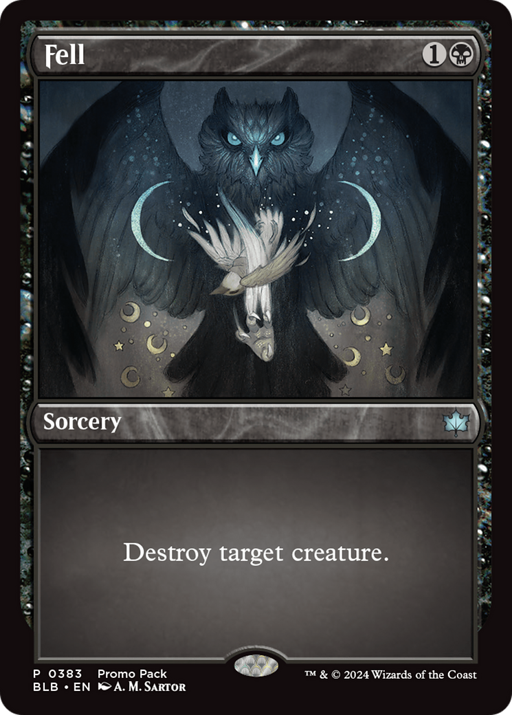 Fell (BLB-383) - Bloomburrow Etched Foil