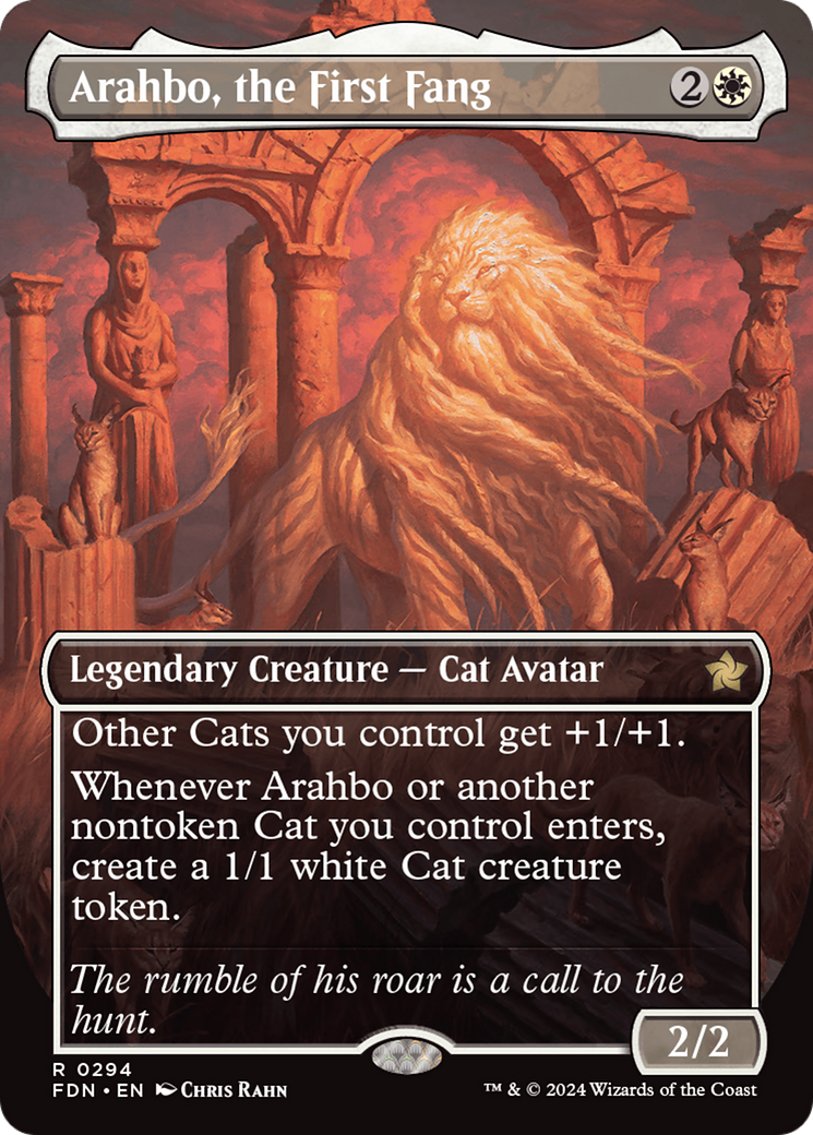 Arahbo, the First Fang (FDN-294) - Foundations (Borderless) Foil
