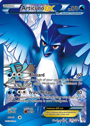 Articuno EX (Team Plasma) (132 Full Art) 132/135 - Plasma Storm Holofoil