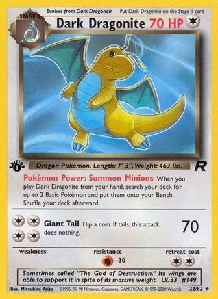 Dark Dragonite (22) 22/82 - Team Rocket Unlimited