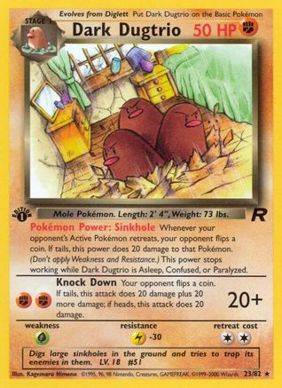 Dark Dugtrio (23) 23/82 - Team Rocket Unlimited