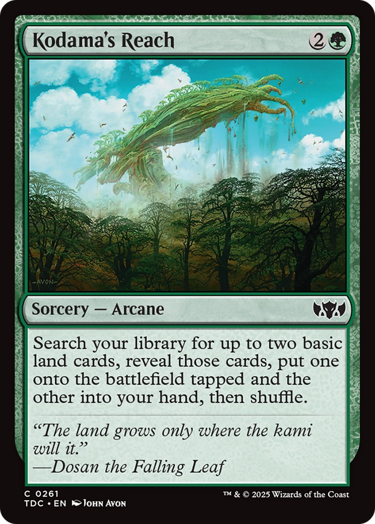 Kodama's Reach (TDC-261) - Commander: Tarkir: Dragonstorm