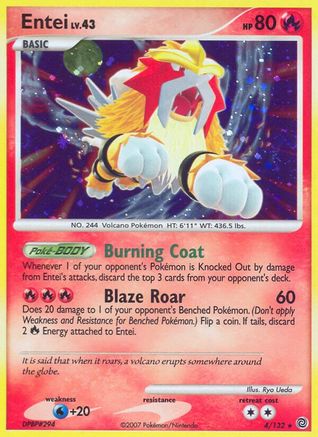 Entei 4/132 - Secret Wonders Reverse Holofoil