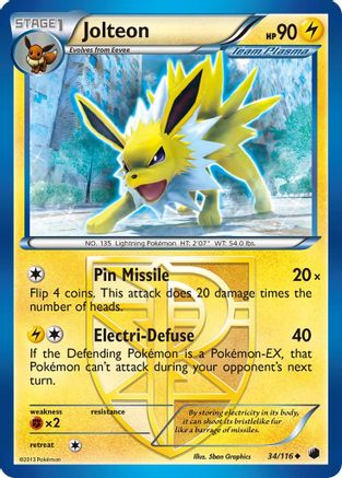 Jolteon (Team Plasma) 34/116 - Plasma Freeze