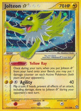 Jolteon Star 101/108 - Power Keepers Holofoil