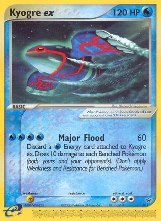 Kyogre ex - 001 (Nintendo Power Magazine) 1/40 - Nintendo Promos