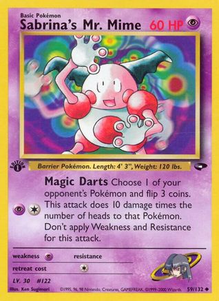 Sabrina's Mr. Mime 59/132 - Gym Challenge