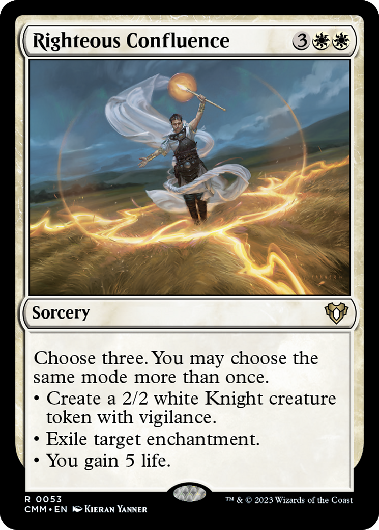 Righteous Confluence (CMM-053) - Commander Masters Foil