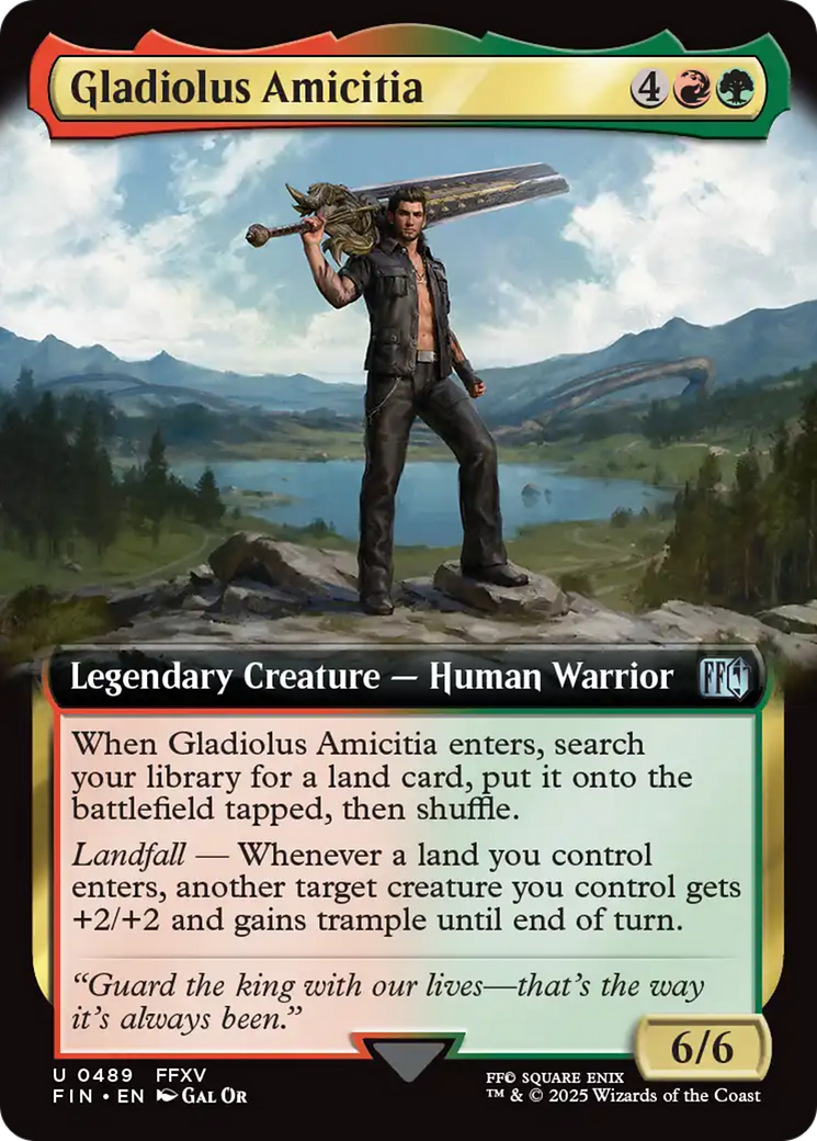 Gladiolus Amicitia (Extended Art) (FIN-489) - FINAL FANTASY Foil