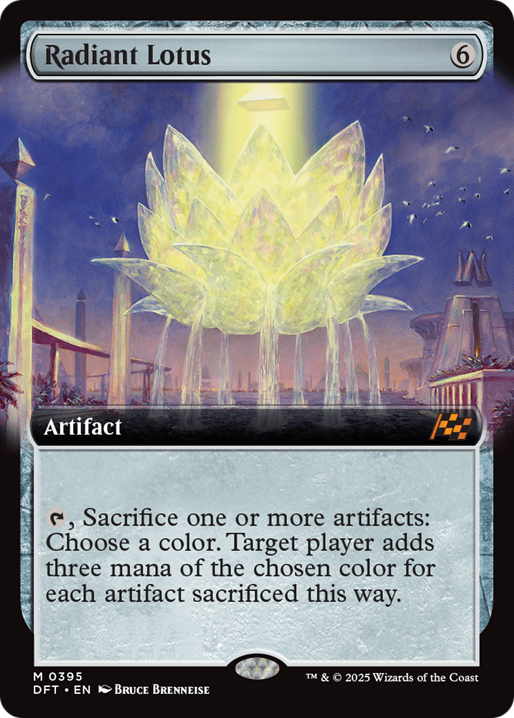 Radiant Lotus (Extended Art) (DFT-395) - Aetherdrift Foil