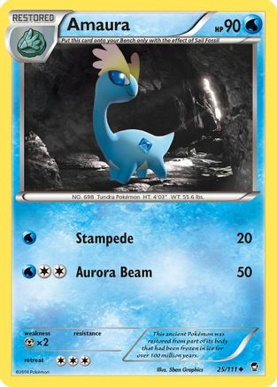 Amaura 25/111 - XY Furious Fists