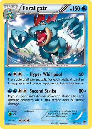 Feraligatr 17/119 - XY Phantom Forces Reverse Holofoil