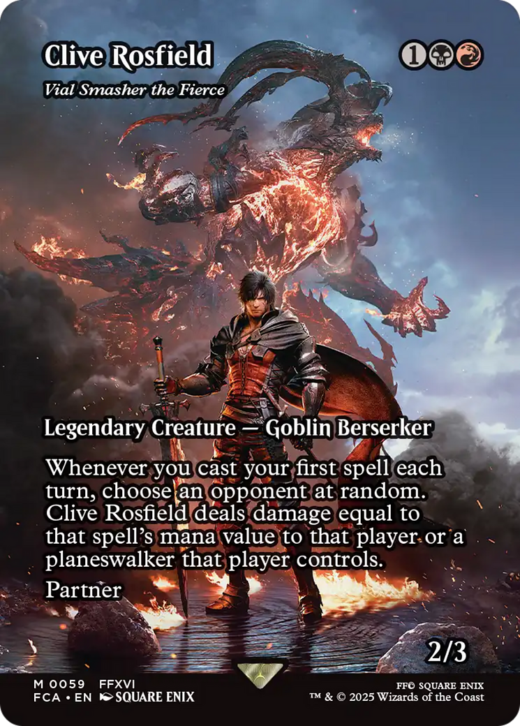 Vial Smasher the Fierce (FCA-059) - FINAL FANTASY: Through the Ages / Clive Rosfield (Borderless)