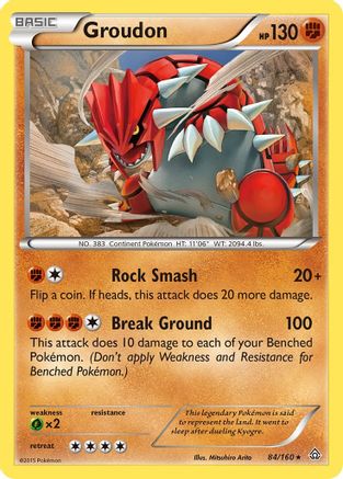 Groudon 84/160 - XY Primal Clash Reverse Holofoil