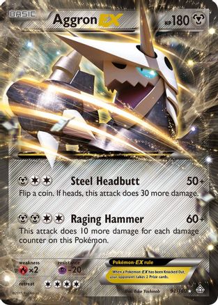 Aggron EX 93/160 - XY Primal Clash Holofoil