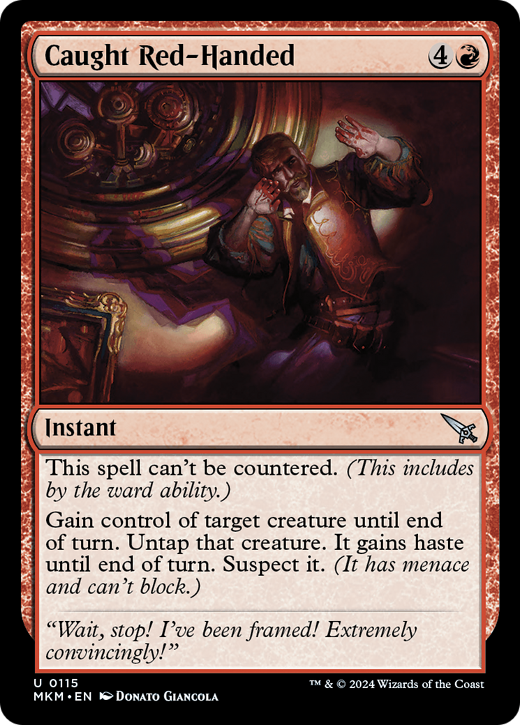 Caught Red-Handed Foil