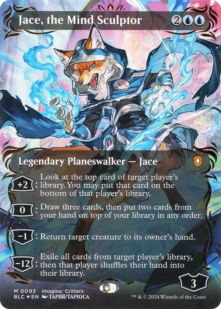 Jace, the Mind Sculptor (BLC-093) - Bloomburrow Commander (Borderless) Foil