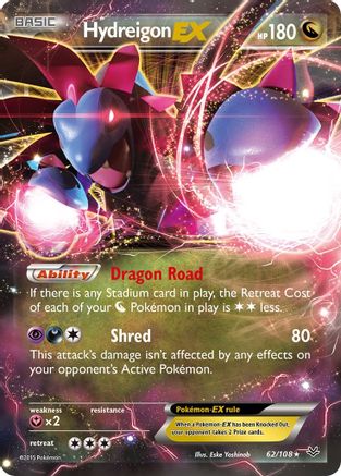 Hydreigon EX 62/108 - XY Roaring Skies Holofoil