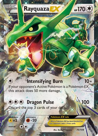 Rayquaza EX (75) 75/108 - XY Roaring Skies Holofoil
