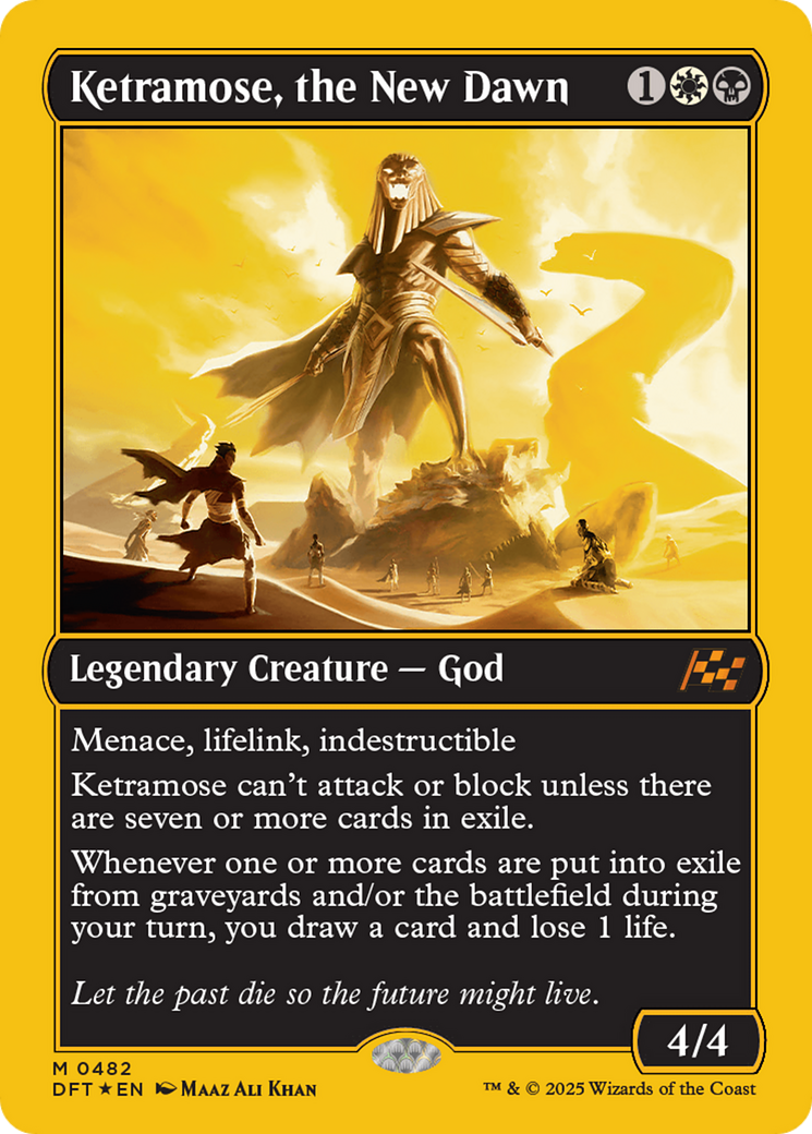 Ketramose, the New Dawn (First-Place Foil) (DFT-482) - Aetherdrift Foil