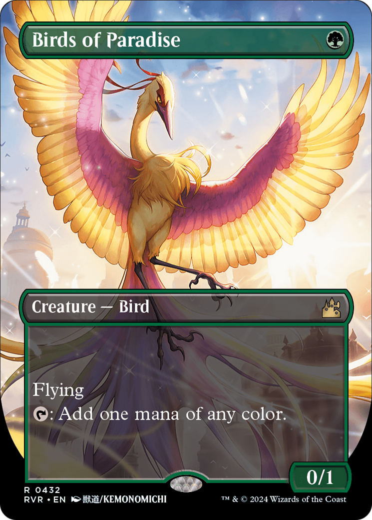 Birds of Paradise Anime Borderless