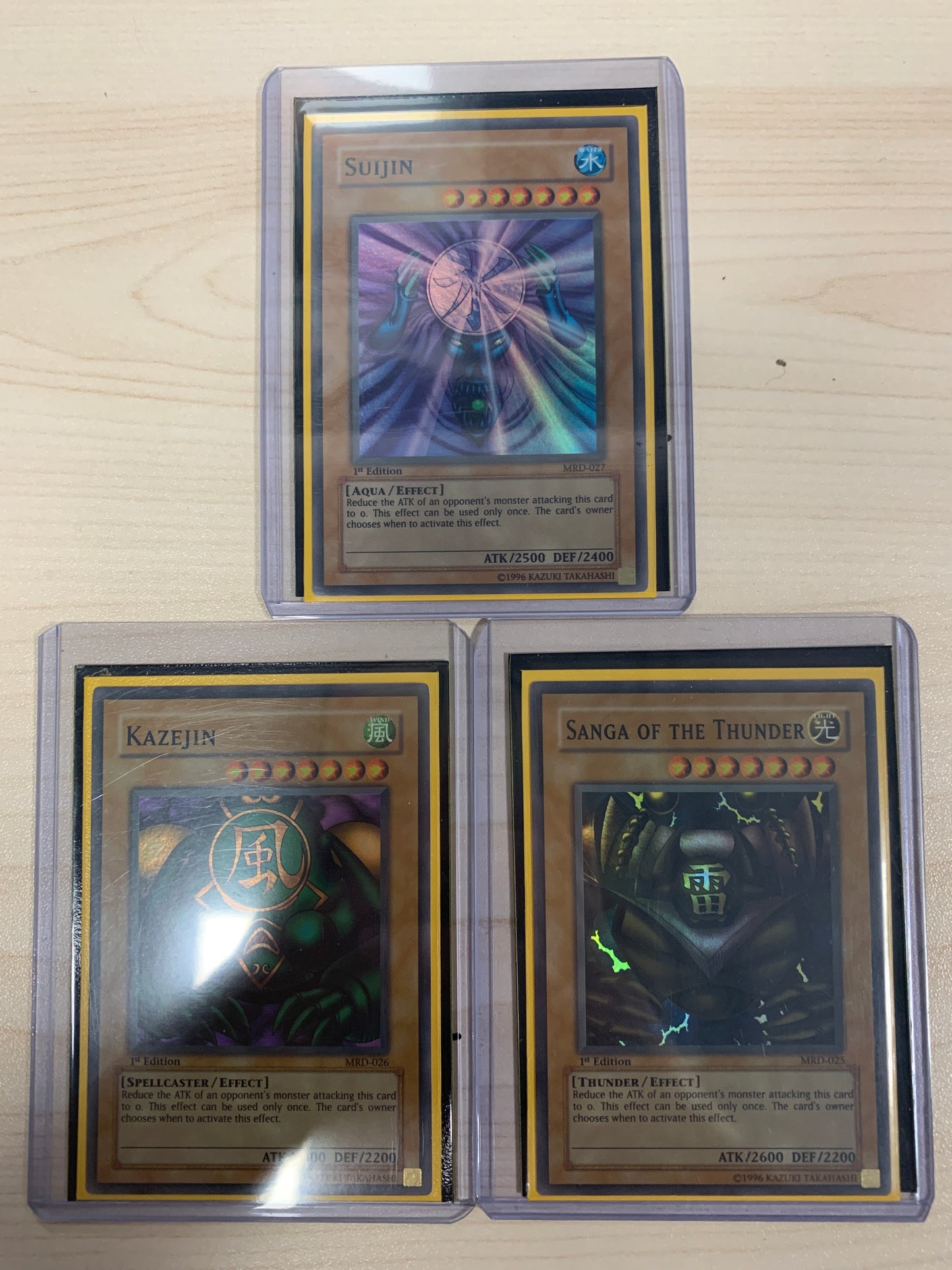 Kazejin + Suijin + Sanga Foil MRD 1st Ed Bundle