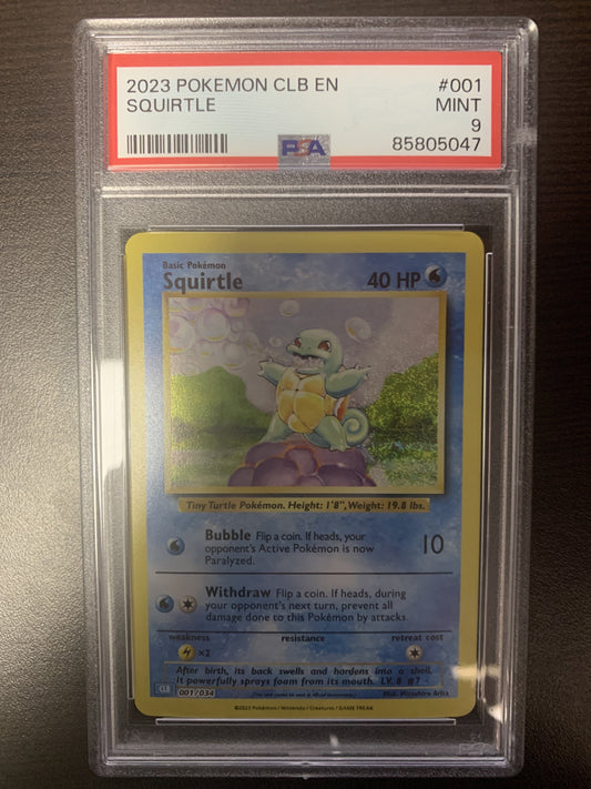 Squirtle Classic Holo PSA 9