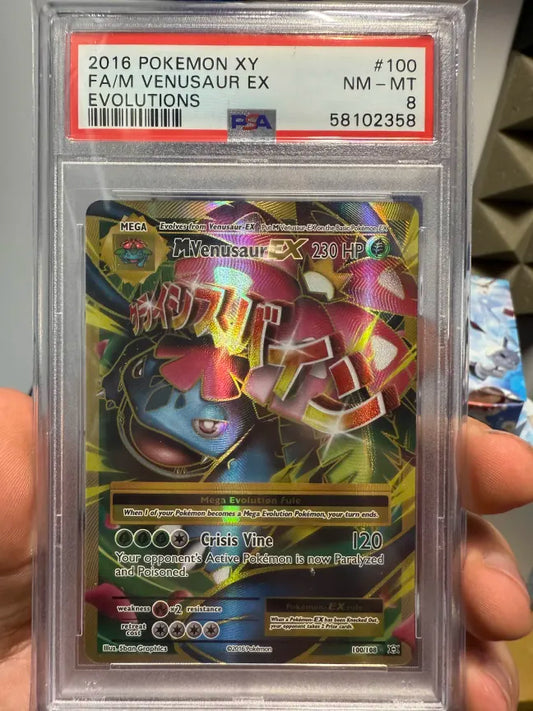 M Venusaur EX Full Art XY Evolutions PSA 8