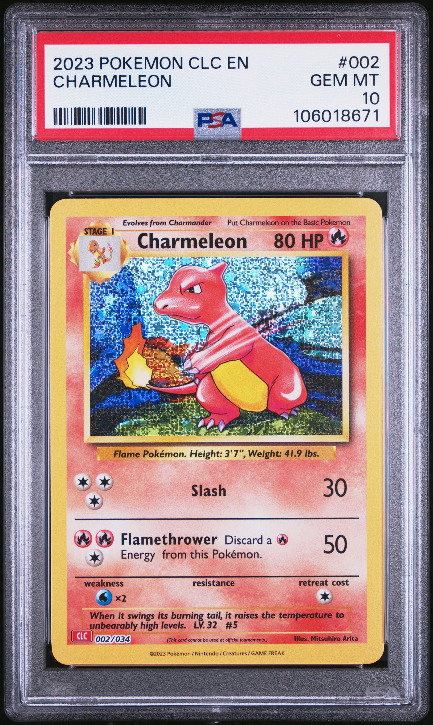 Charmeleon Classic Collection Holo PSA 10
