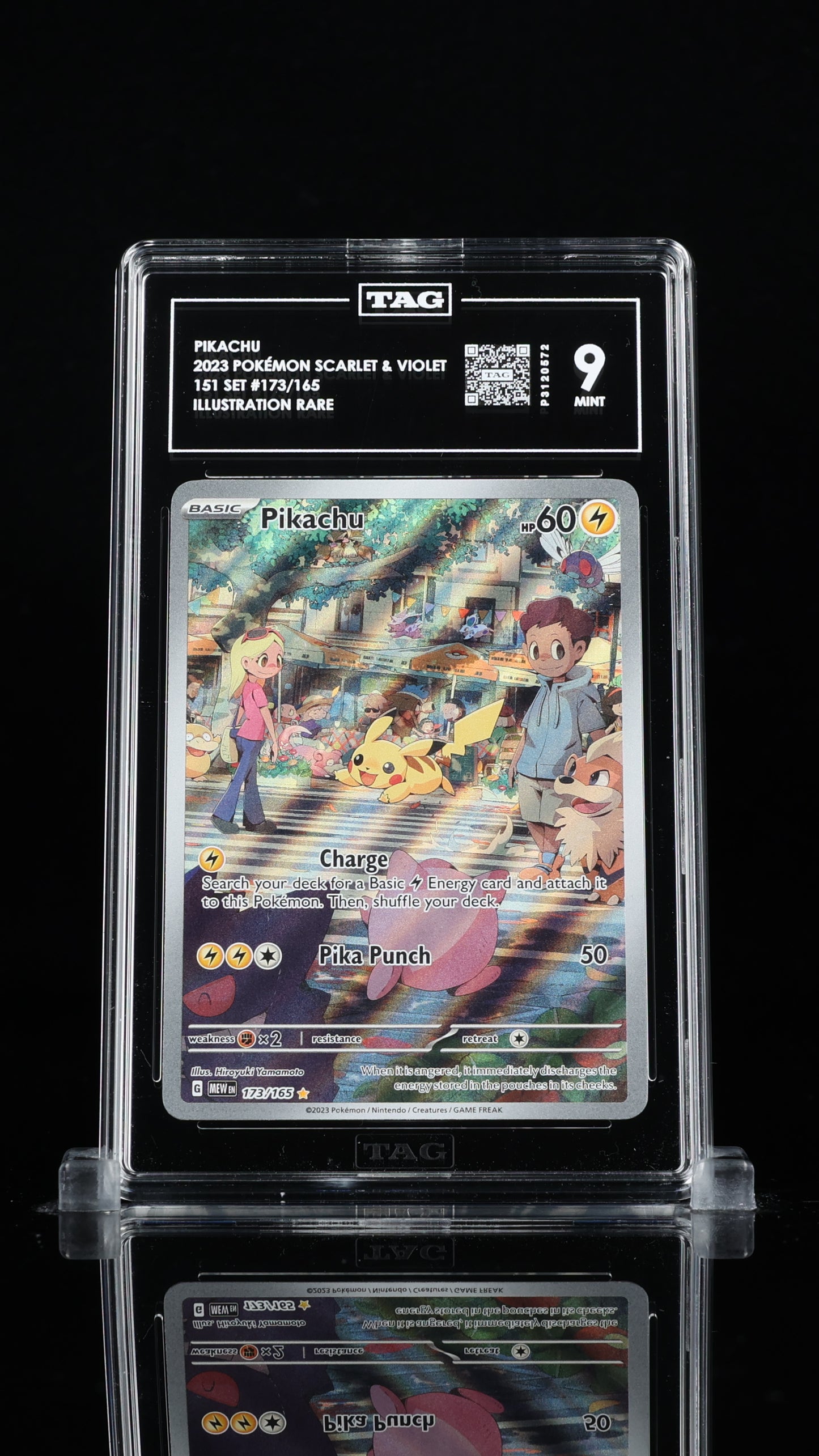 Pikachu SV 151 Illustration Rare #173 TAG 9