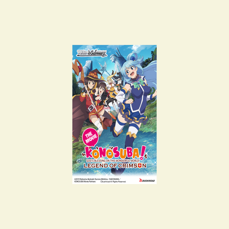 Weiss Schwarz - Konosuba God's Blessing Legend of Crimson Booster Box Derpy Cards Weiss Schwarz - Konosuba God's Blessing Legend of Crimson Booster Box Derpy Cards