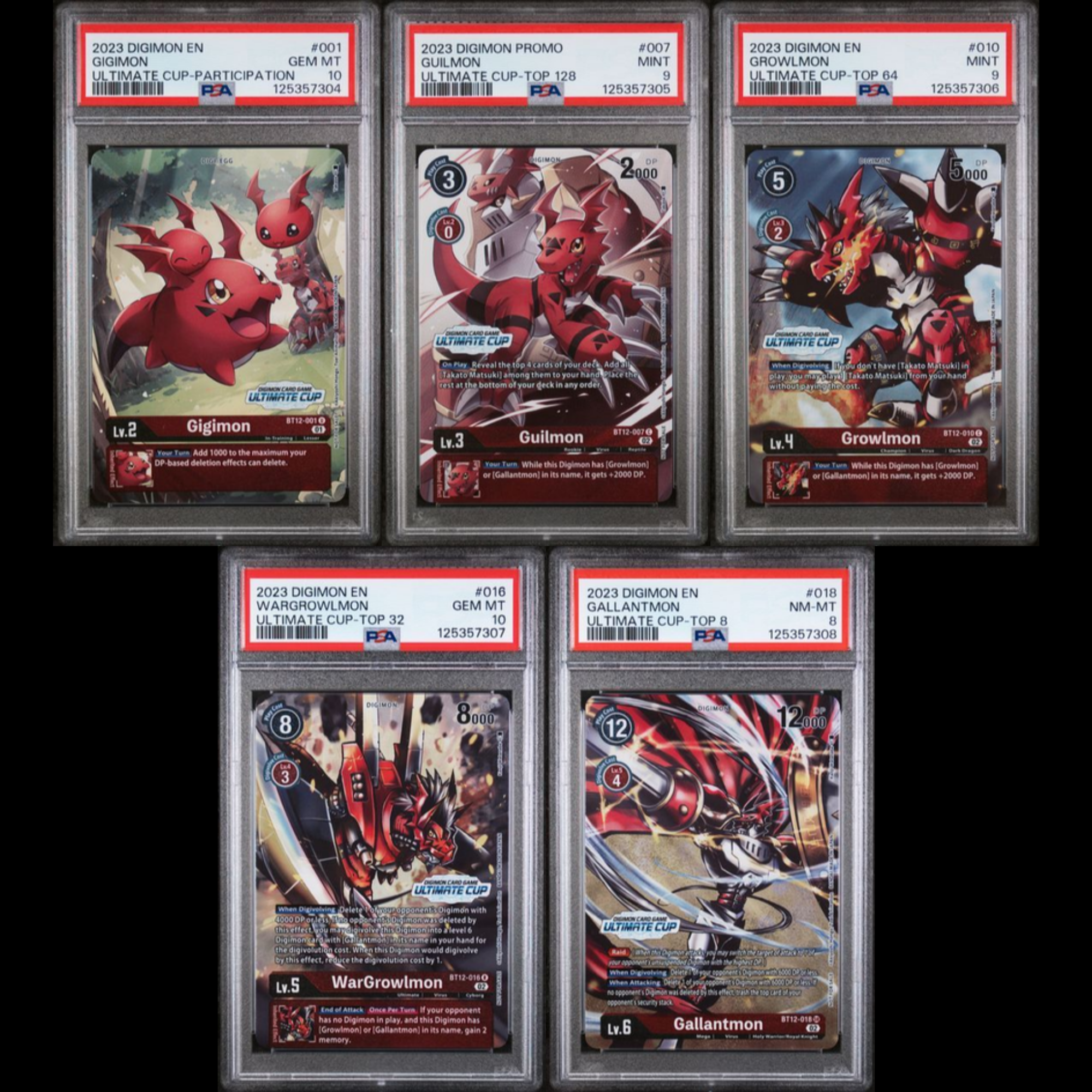 2023 Digimon Ultimate Cup Sequential PSA Set – Derpy Cards
