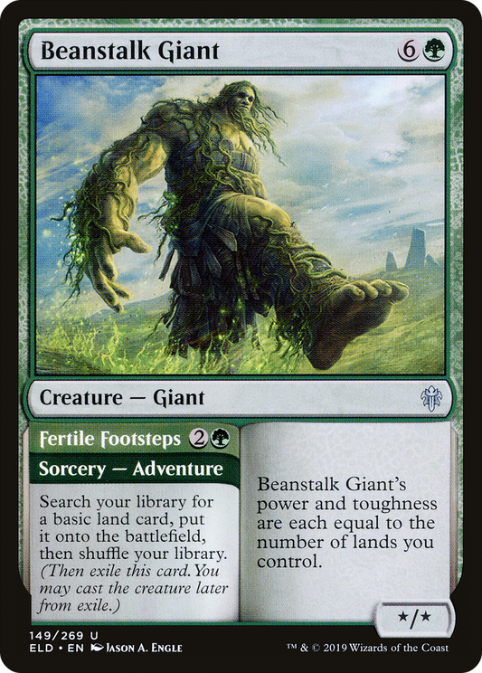 Beanstalk Giant // Fertile Footsteps (ELD-149) - Throne of Eldraine