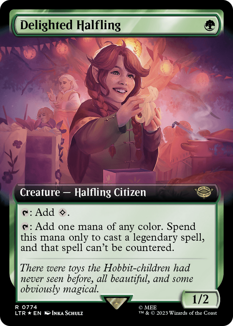 Delighted Halfling Extended Art (Surge)