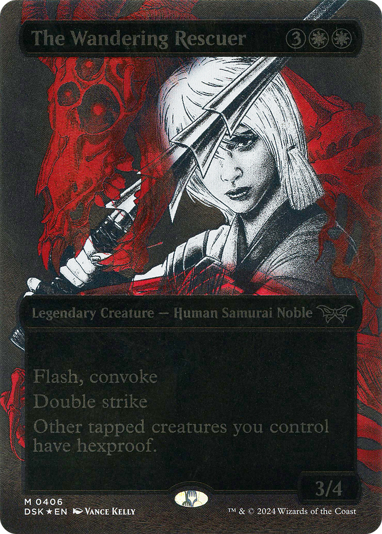 The Wandering Rescuer (DSK-406) - Duskmourn: House of Horror (Borderless) Foil