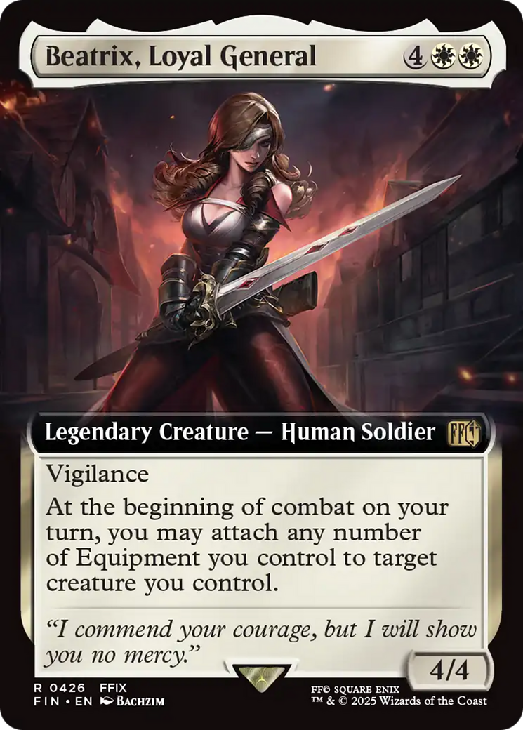 Beatrix, Loyal General (Extended Art) (FIN-426) - FINAL FANTASY Foil