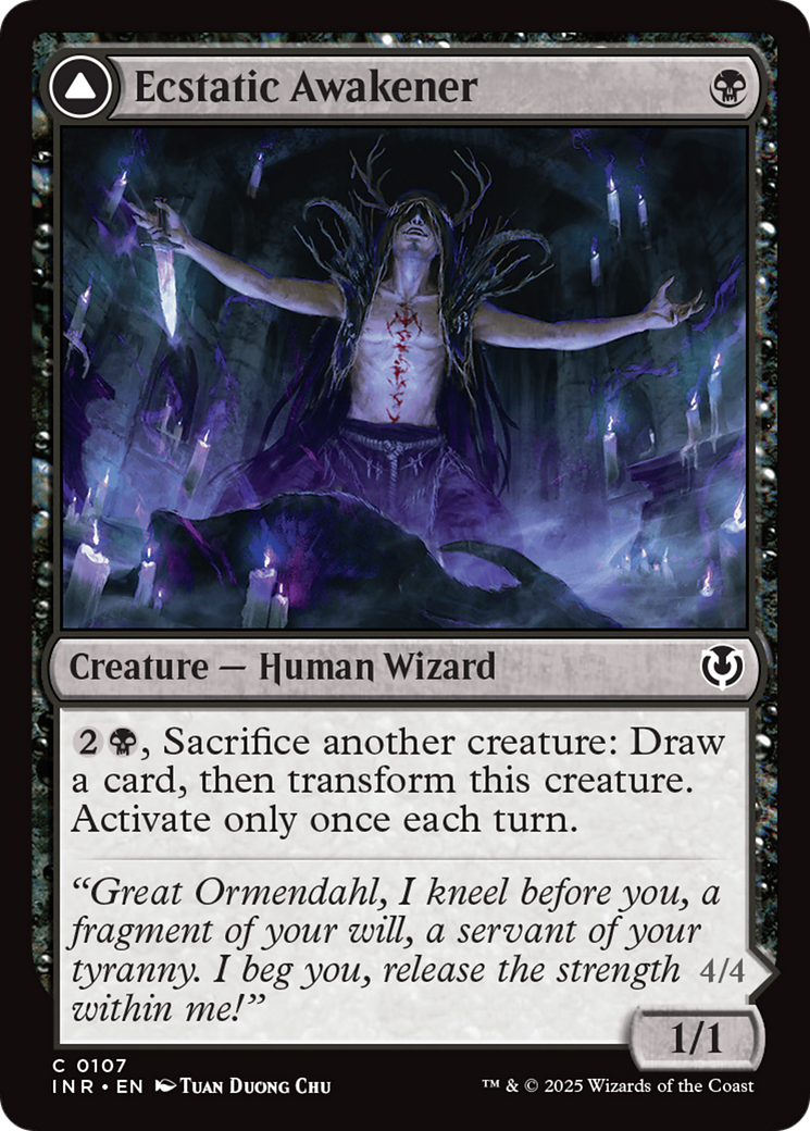 Ecstatic Awakener // Awoken Demon (-107) - Innistrad Remastered Foil