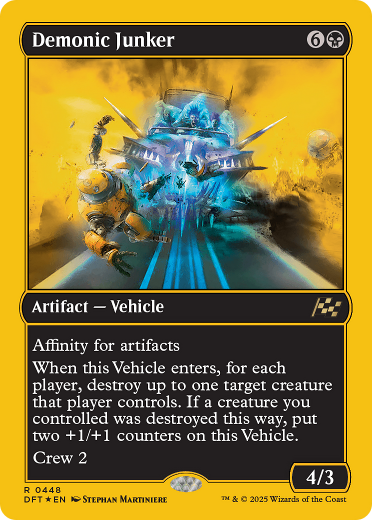 Demonic Junker (First-Place Foil) (DFT-448) - Aetherdrift Foil