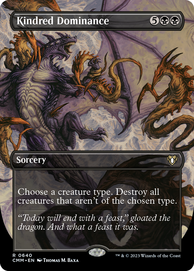 Kindred Dominance (CMM-640) - Commander Masters (Borderless) Foil