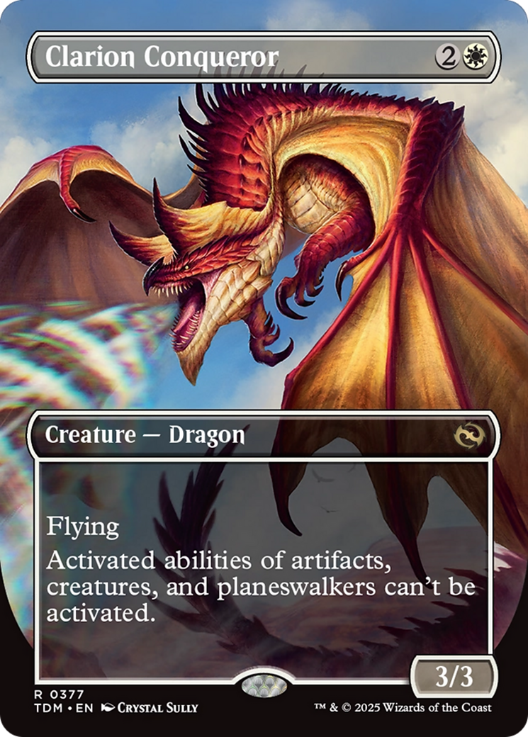 Clarion Conqueror (Borderless) (TDM-377) - Tarkir: Dragonstorm
