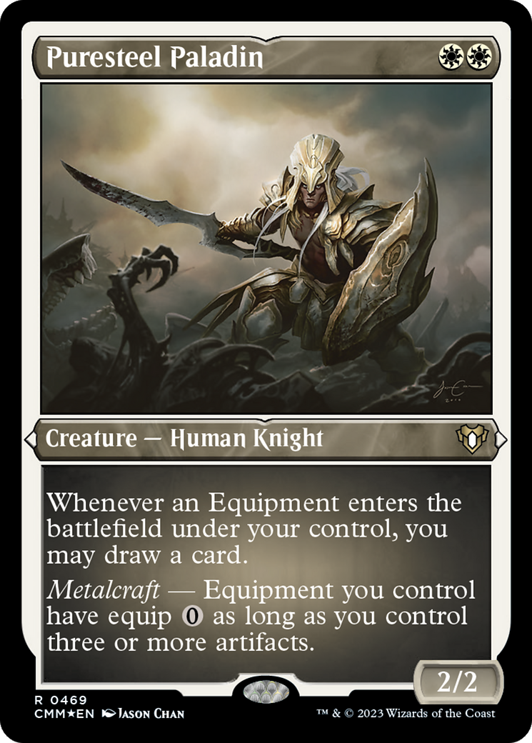 Puresteel Paladin (CMM-469) - Commander Masters Etched Foil