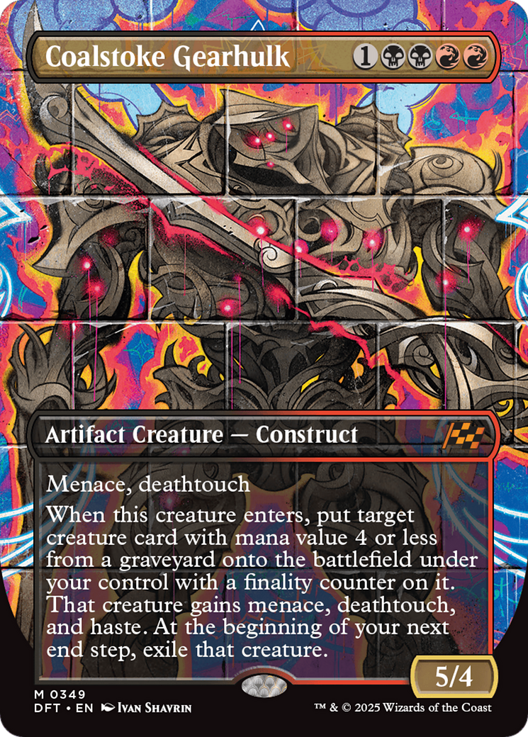 Coalstoke Gearhulk (Borderless) (DFT-349) - Aetherdrift Foil