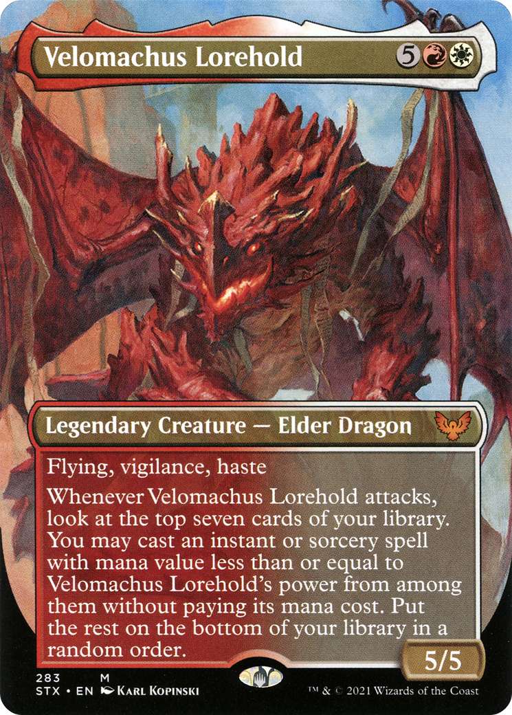 Velomachus Lorehold (STX-283) - Strixhaven: School of Mages (Borderless) Foil