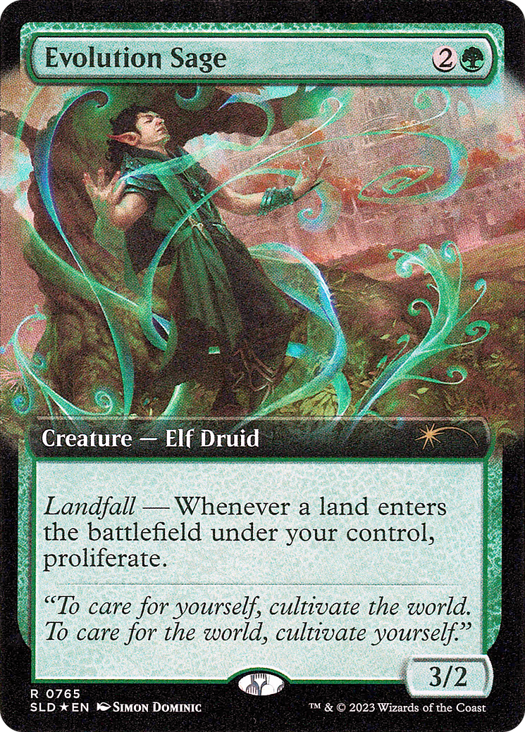 Evolution Sage (SLD-765) - Secret Lair Drop: (Extended Art) Foil