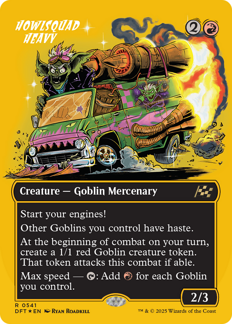 Howlsquad Heavy (Borderless) (First-Place Foil) (DFT-541) - Aetherdrift Foil