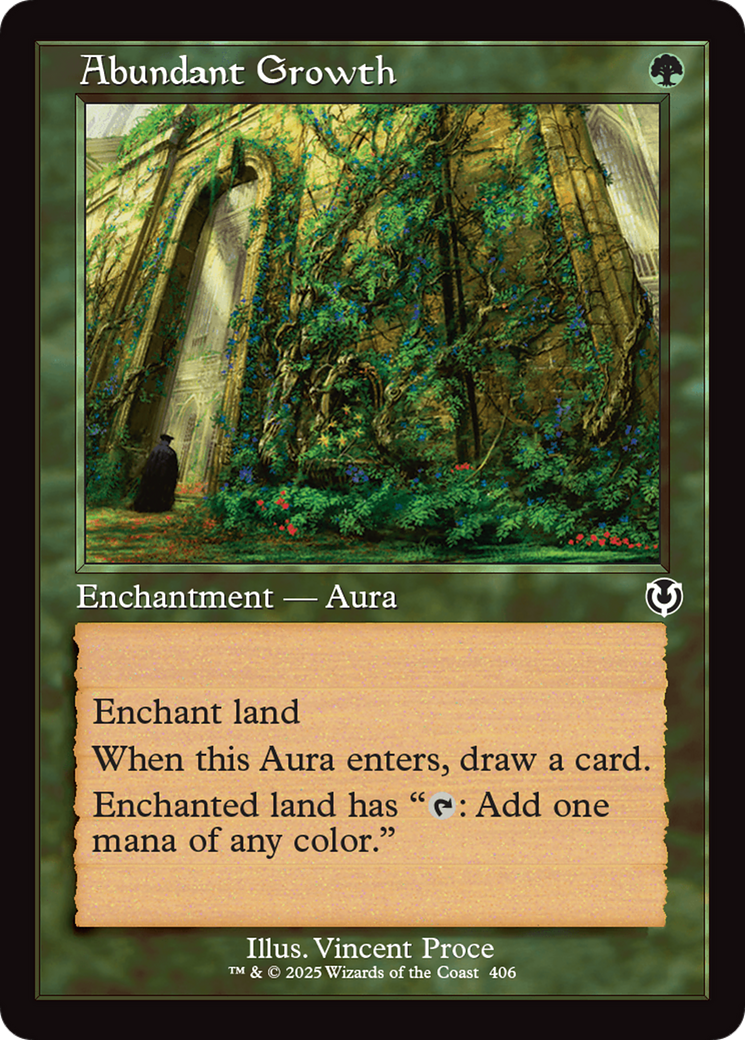 Abundant Growth (Retro Frame) (-406) - Innistrad Remastered