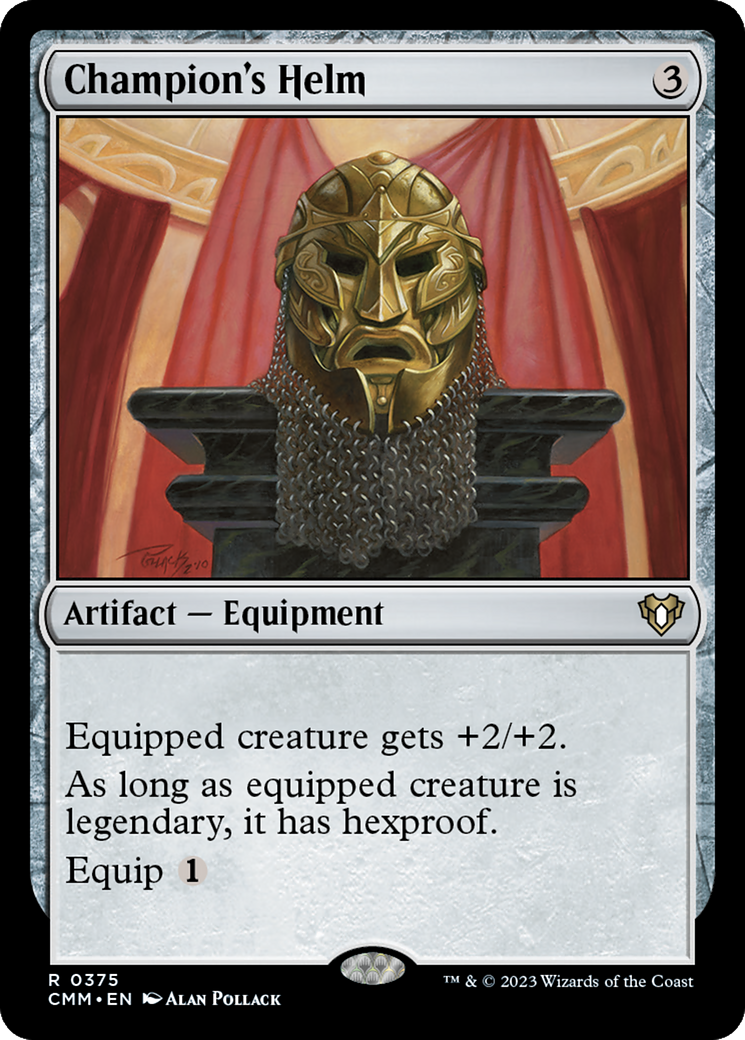 Champion's Helm (CMM-375) - Commander Masters Foil