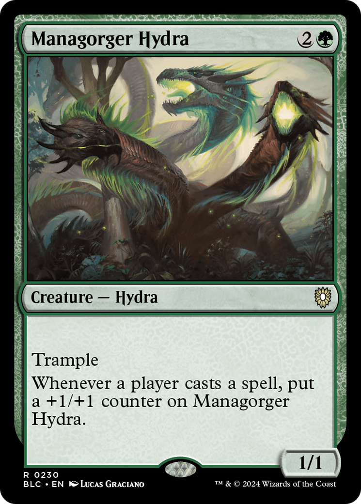 Managorger Hydra (BLC-230) - Bloomburrow Commander