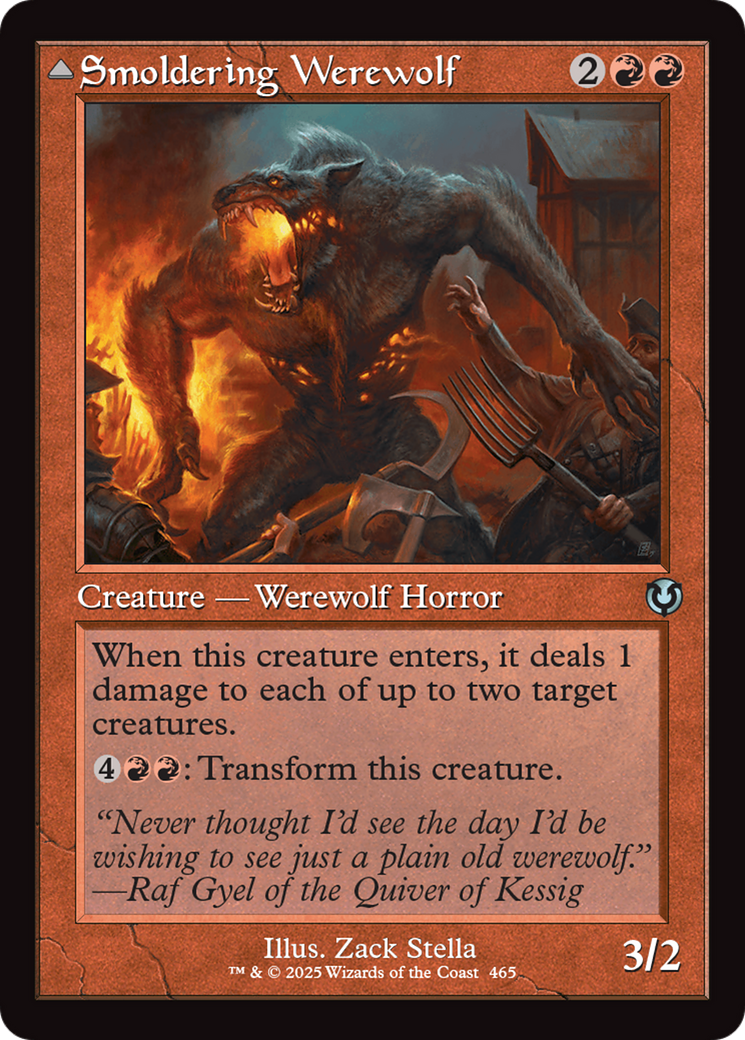 Smoldering Werewolf (Retro Frame) (-465) - Innistrad Remastered Foil