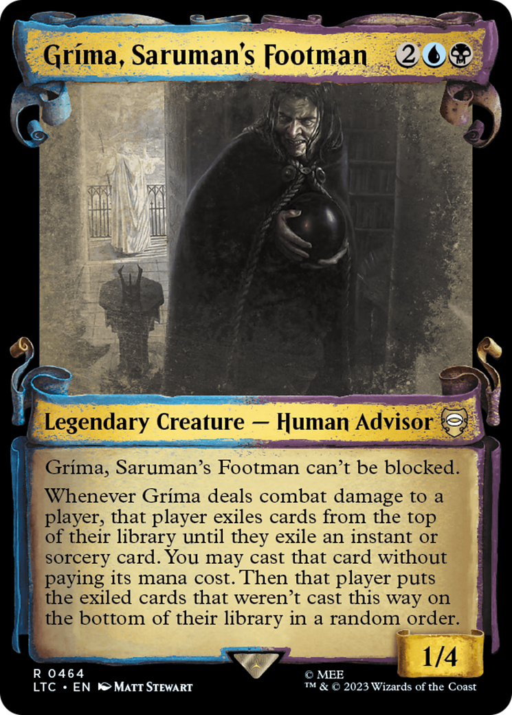 Gríma, Saruman's Footman (LTC-464) - Tales of Middle-earth Commander: (Showcase) Foil